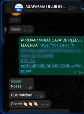 Aprovações no grupo da Agafarma